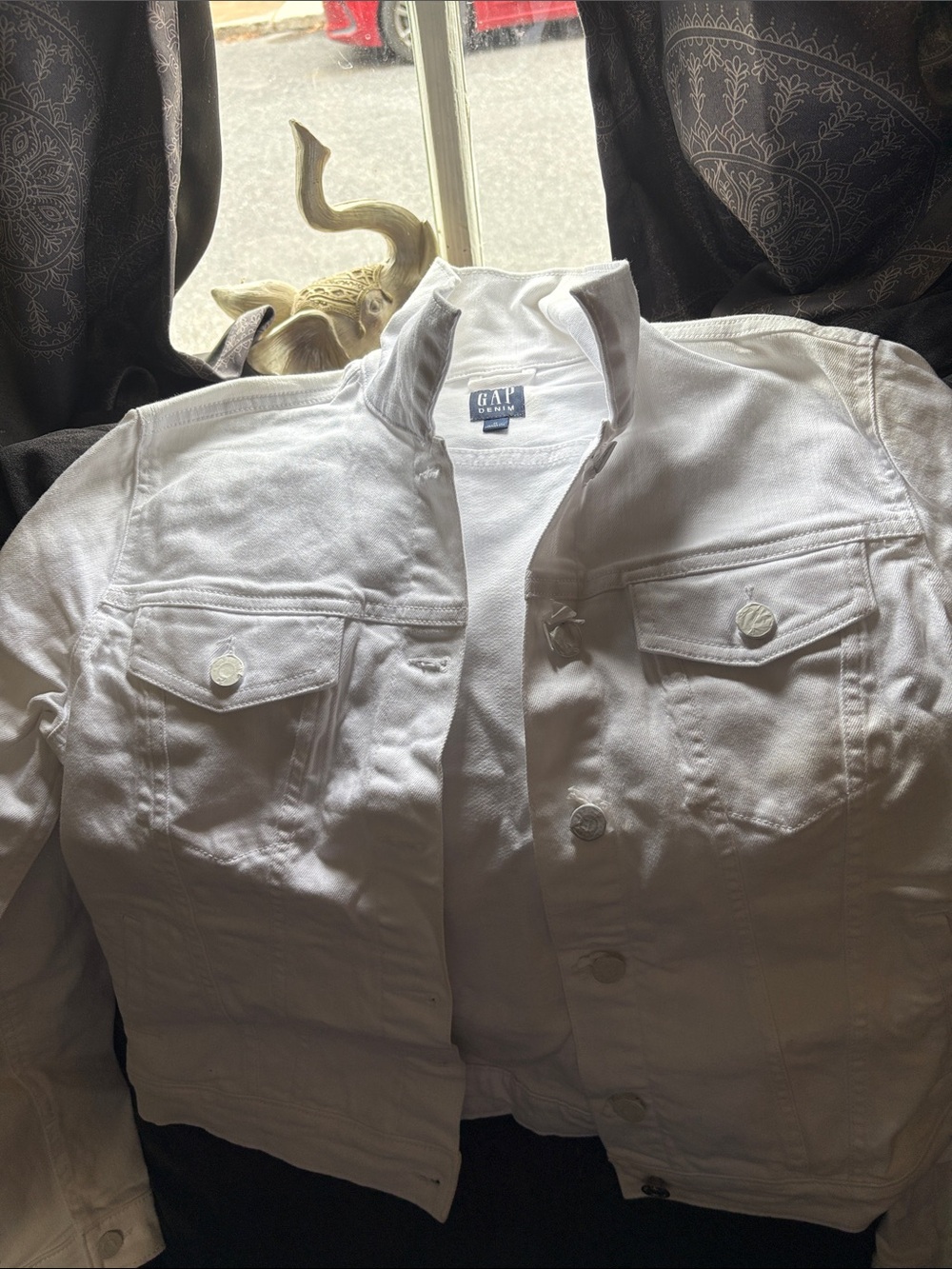 GAP White Women's Denim Jacket